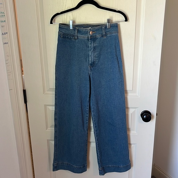 High Rise Sailor Marine Jeans Wide Leg - Picture 2 of 13